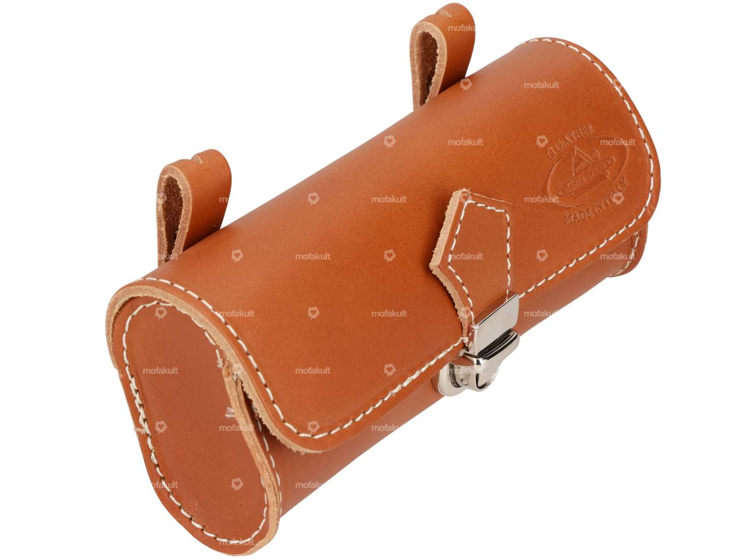 Saddle bag "Charleston" fawn genuine leather Carousel Image 1