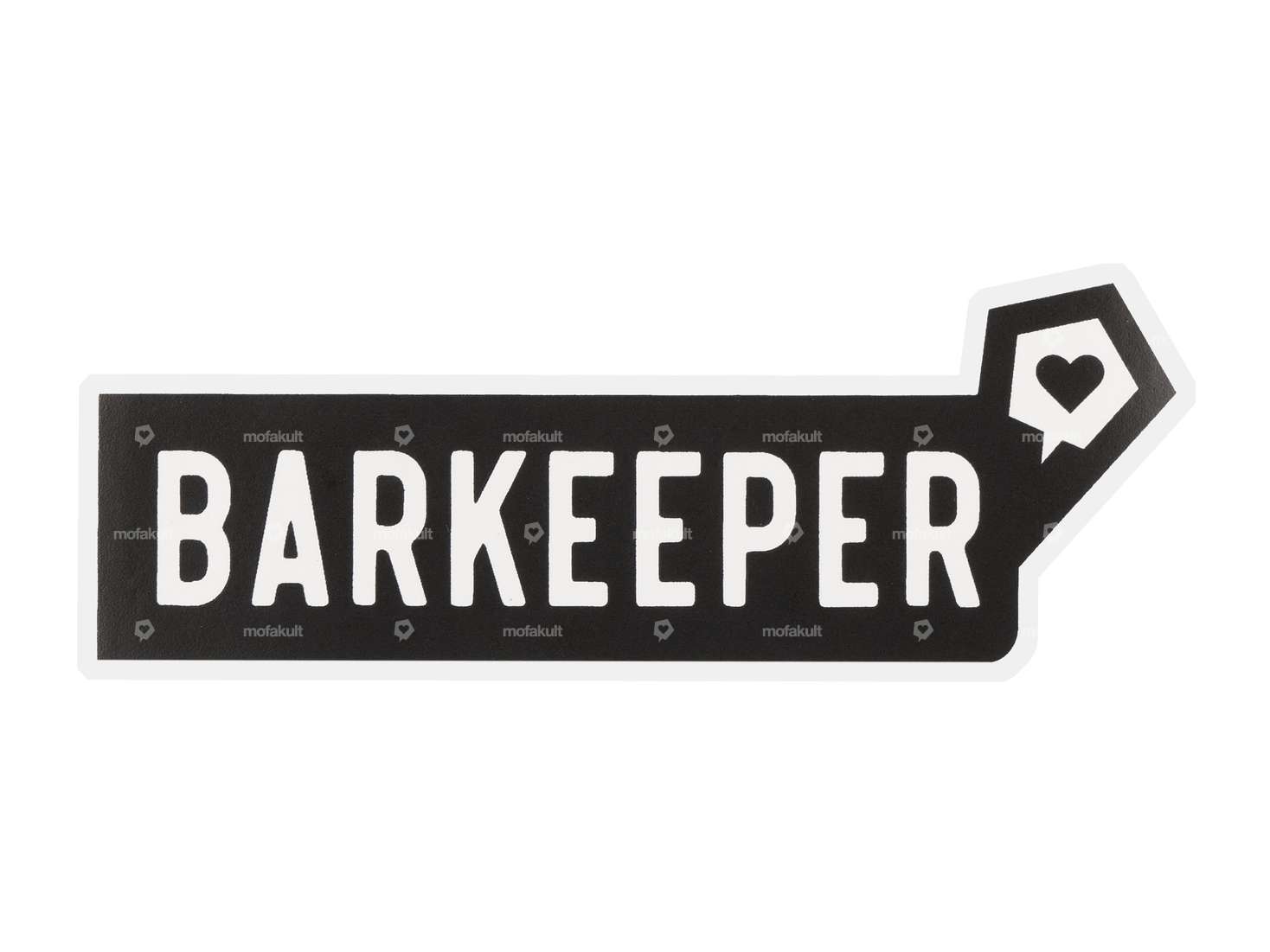 mk-Merch sticker "BARKEEPER" 25 x 100 mm Carousel Image 1