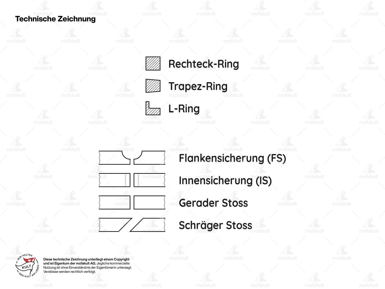 Piston ring 38.8 x 2/1 mm (IS) L-shape Carousel Image 3