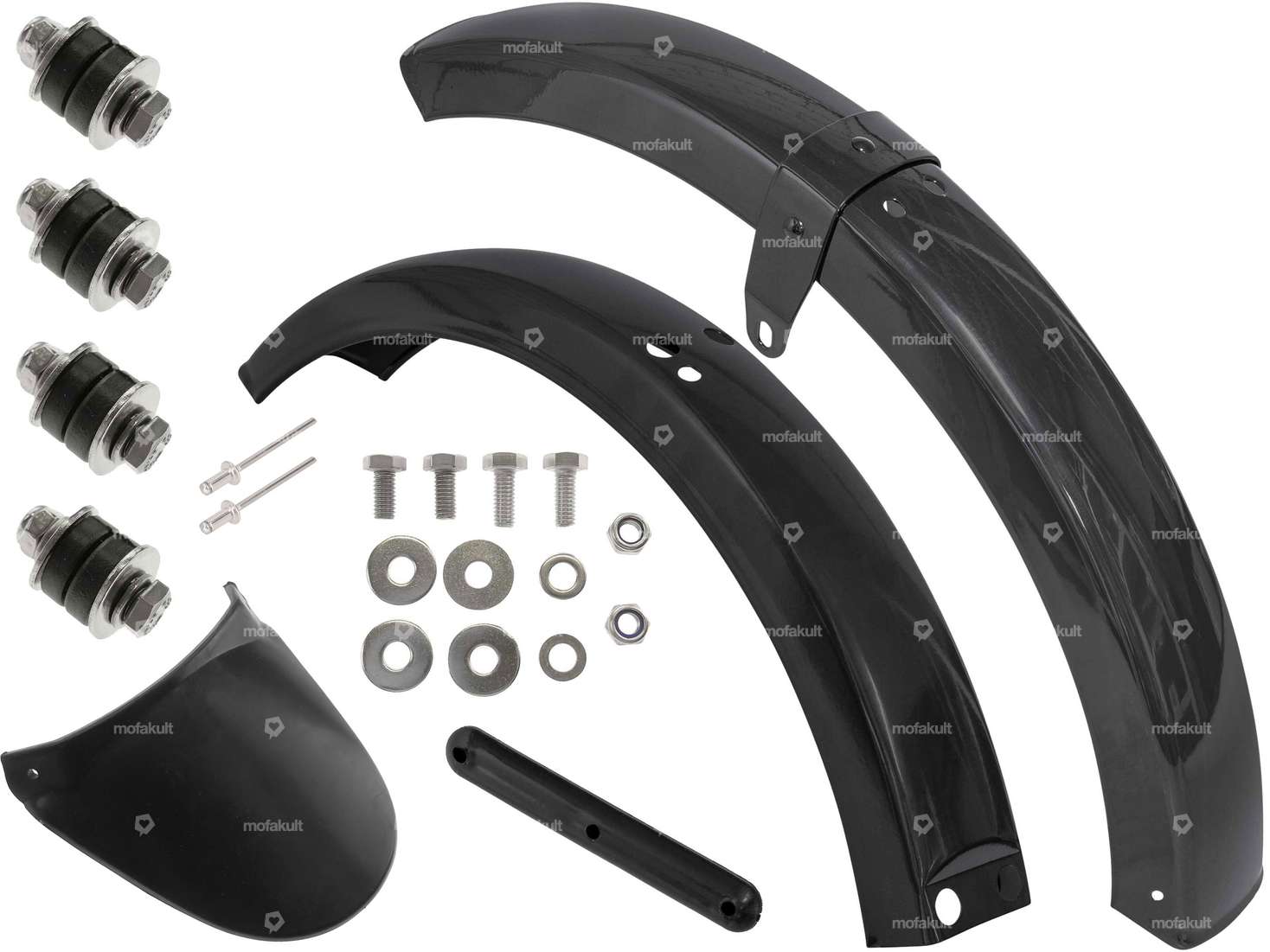 swiing® revival fender set Inox black | Piaggio Ciao Carousel Image 1
