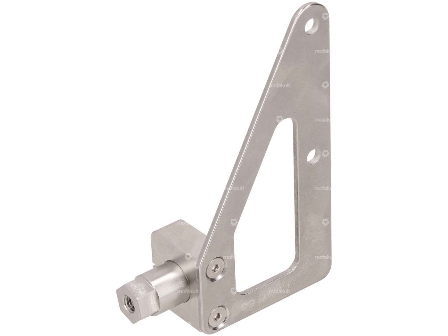 66HEROES license plate holder set incl. frame & mounting pin on the right side (CH version) Carousel Image 3