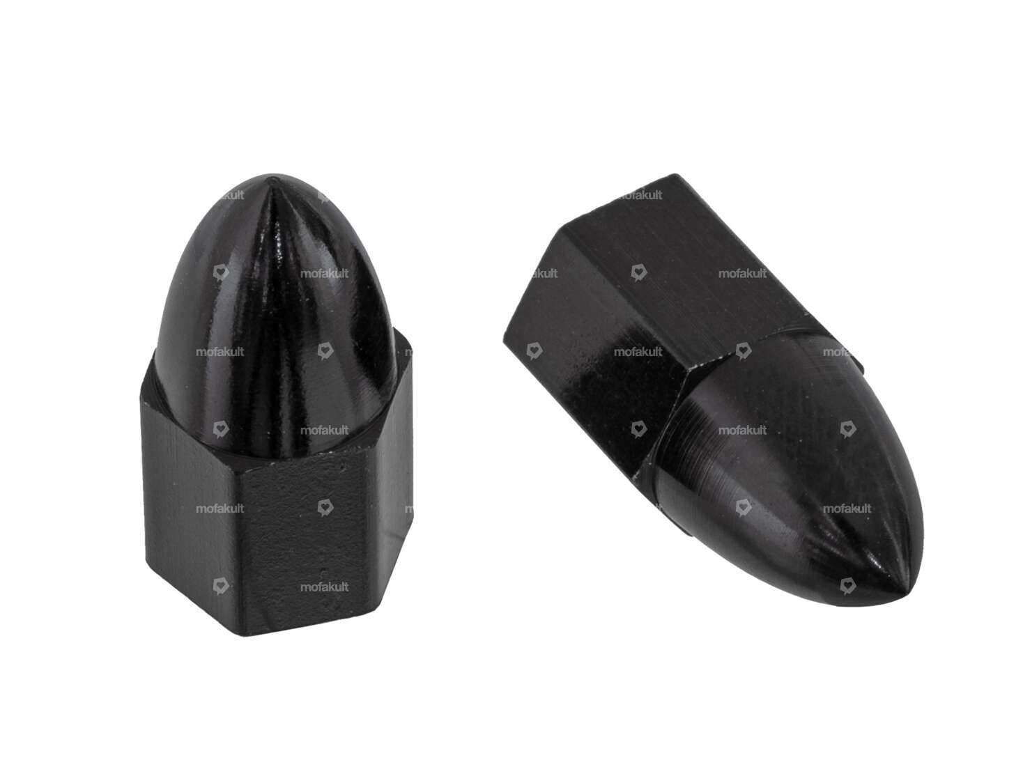 Valve caps Spike black Carousel Image 1