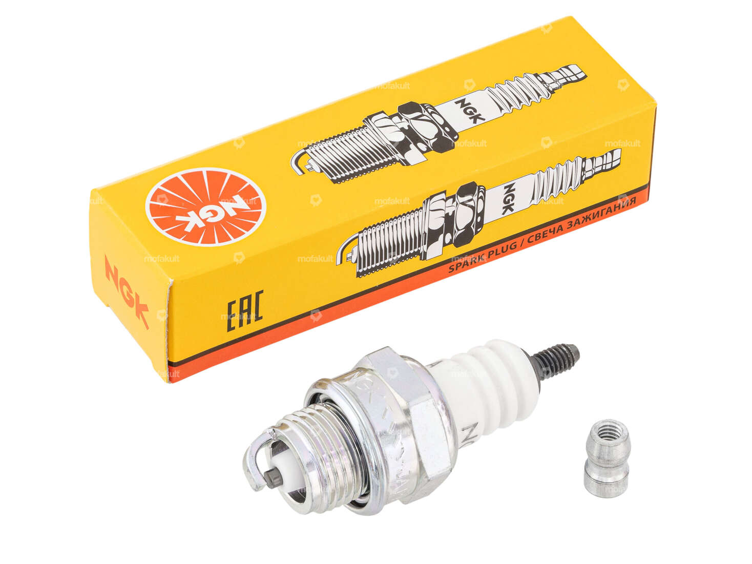 NGK BPM7A spark plug special short thread racing cylinder head | Solex Carousel Image 1