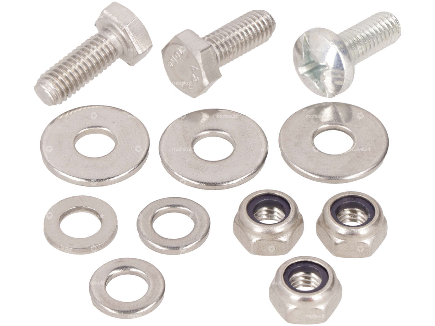 swiing® revival screw set rear light Inox | Pony GTX 521 Carousel Image 1