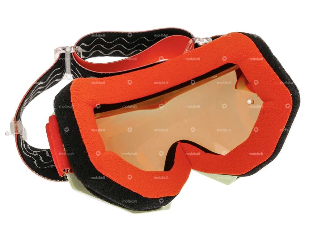ProGrip goggles MX 3201 Raceline yellow orange mirrored Carousel Image 3