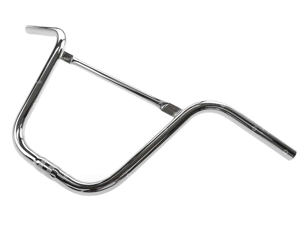 Handlebar stem 30 cm curved with chrome strut Carousel Image 2