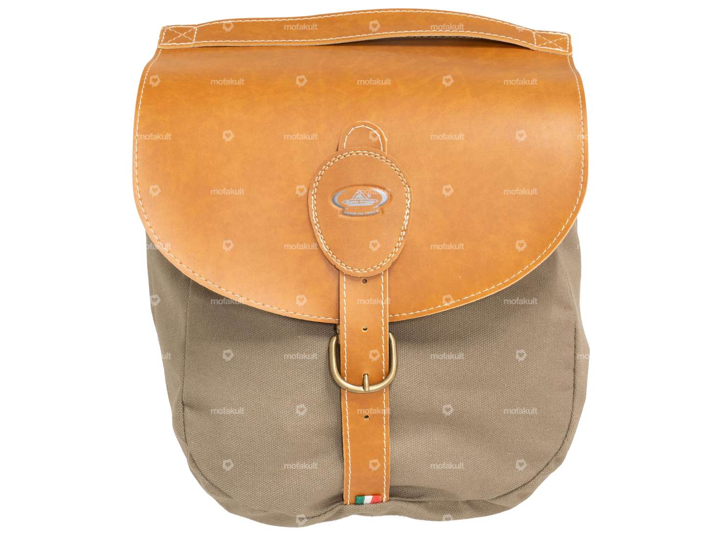 Luggage bag Oldschool cognac Carousel Image 2