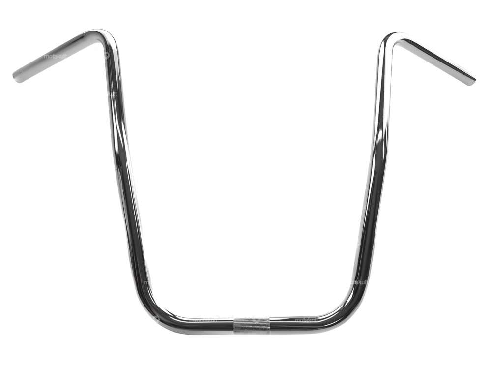 Handlebar fork plate 46 cm curved chrome Carousel Image 1