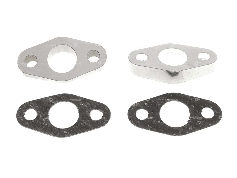 Flange aluminum intake manifold angled Carousel Image 1