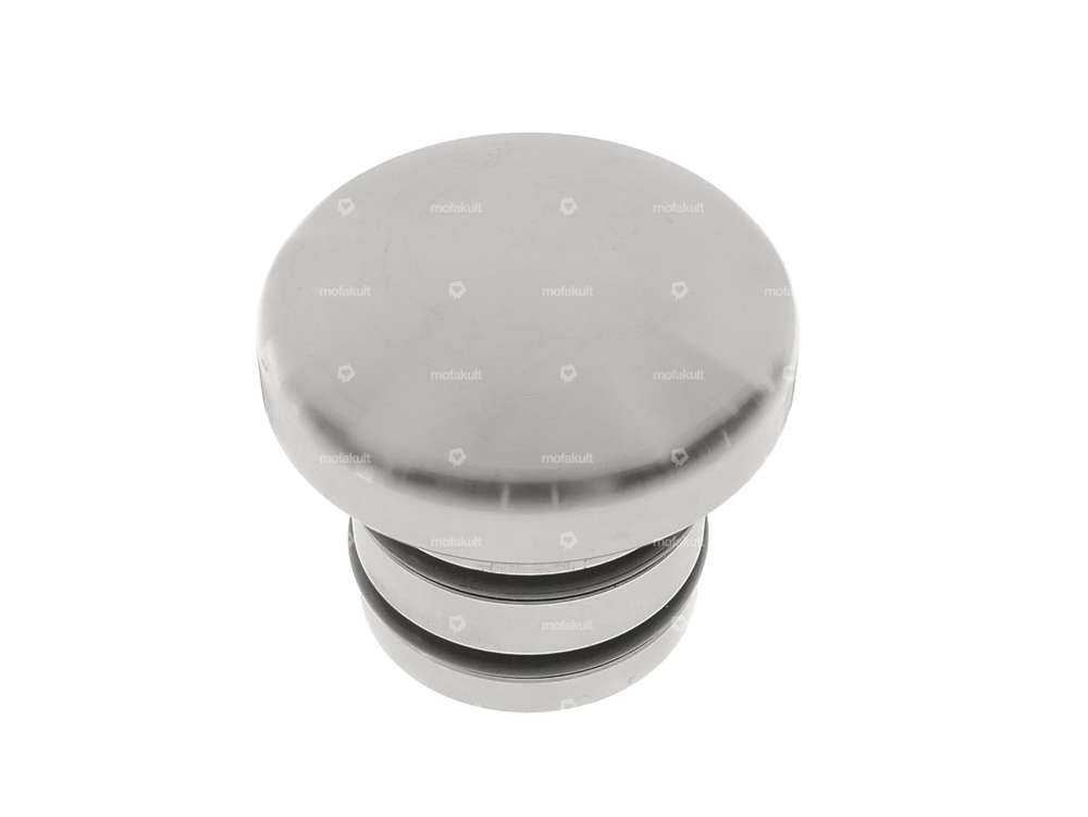 66HEROES Tank cap round (to plug in) Inox | Puch Maxi Carousel Image 1