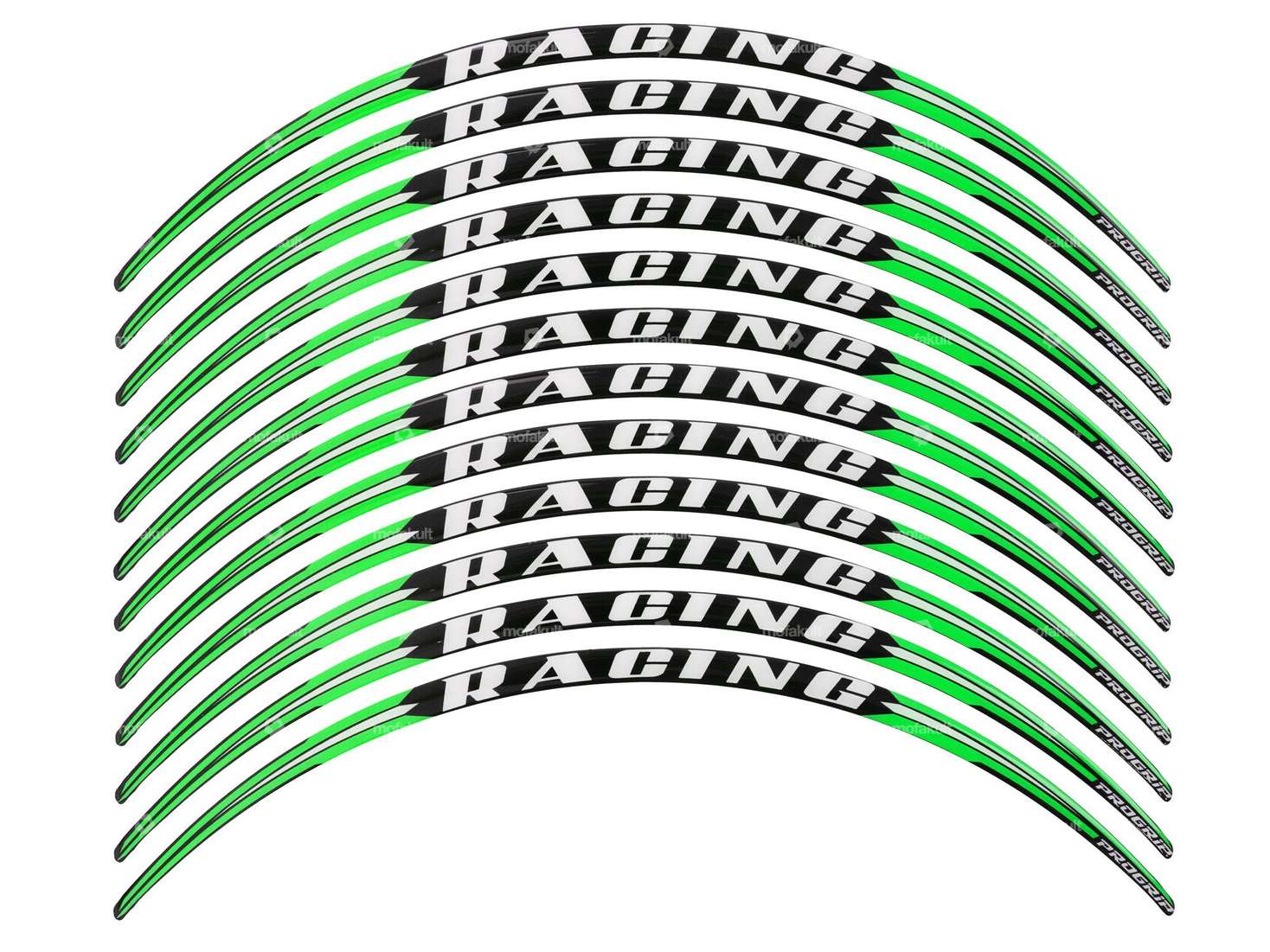 ProGrip sticker rims Racing green Carousel Image 1