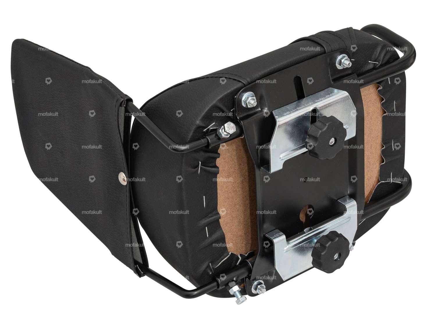 Seat for pillion passenger on luggage rack with backrest Carousel Image 2