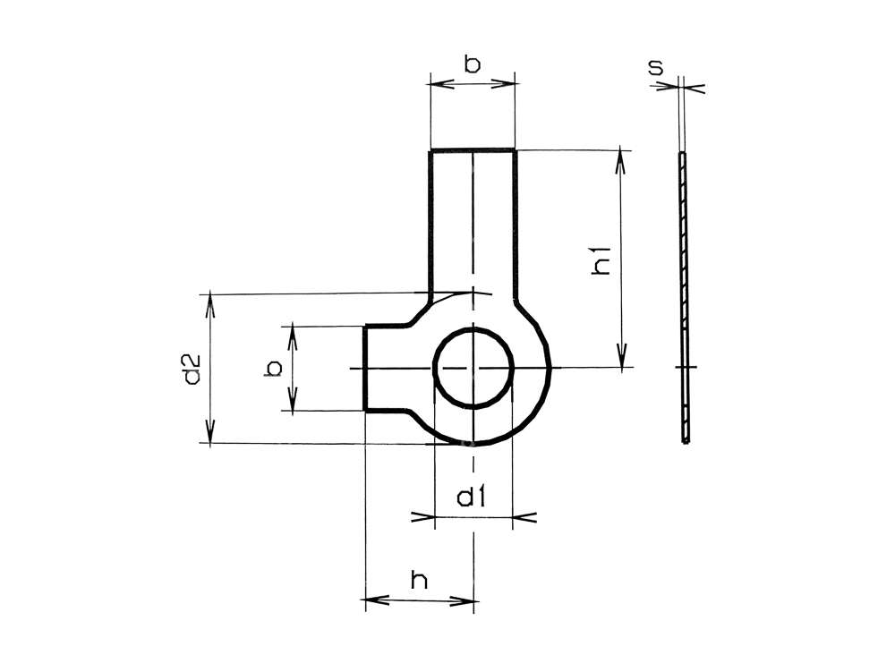 M14 locking plate 2 tabs Carousel Image 2