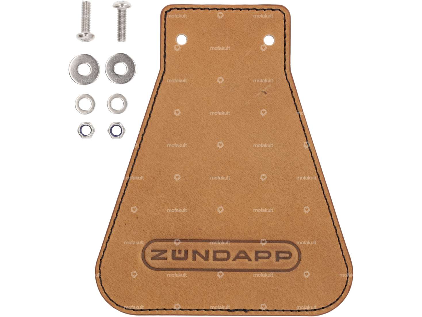 66HEROES Splash guard "Zündapp" narrow leather Carousel Image 1