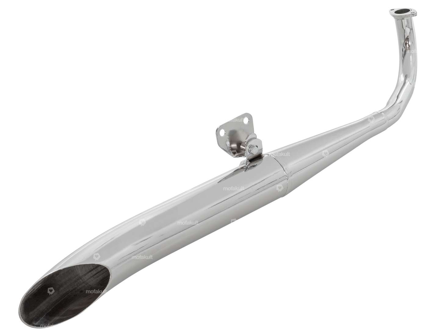 Exhaust sidepipe 28 mm chrome | Tomos A3, A35 Carousel Image 2