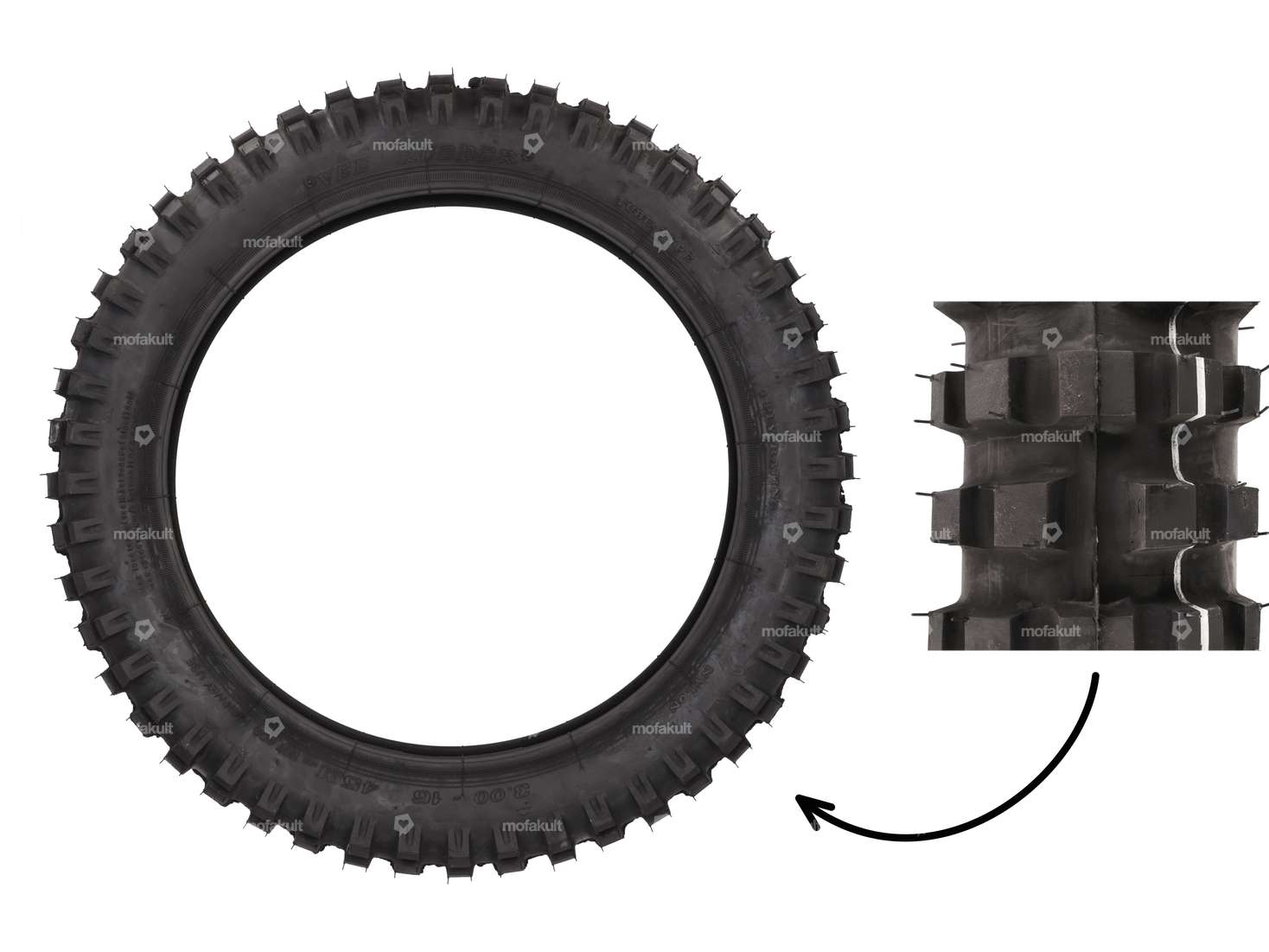 VeeRubber 3.00 x 16" tires VRM236 (V236) studs Carousel Image 1