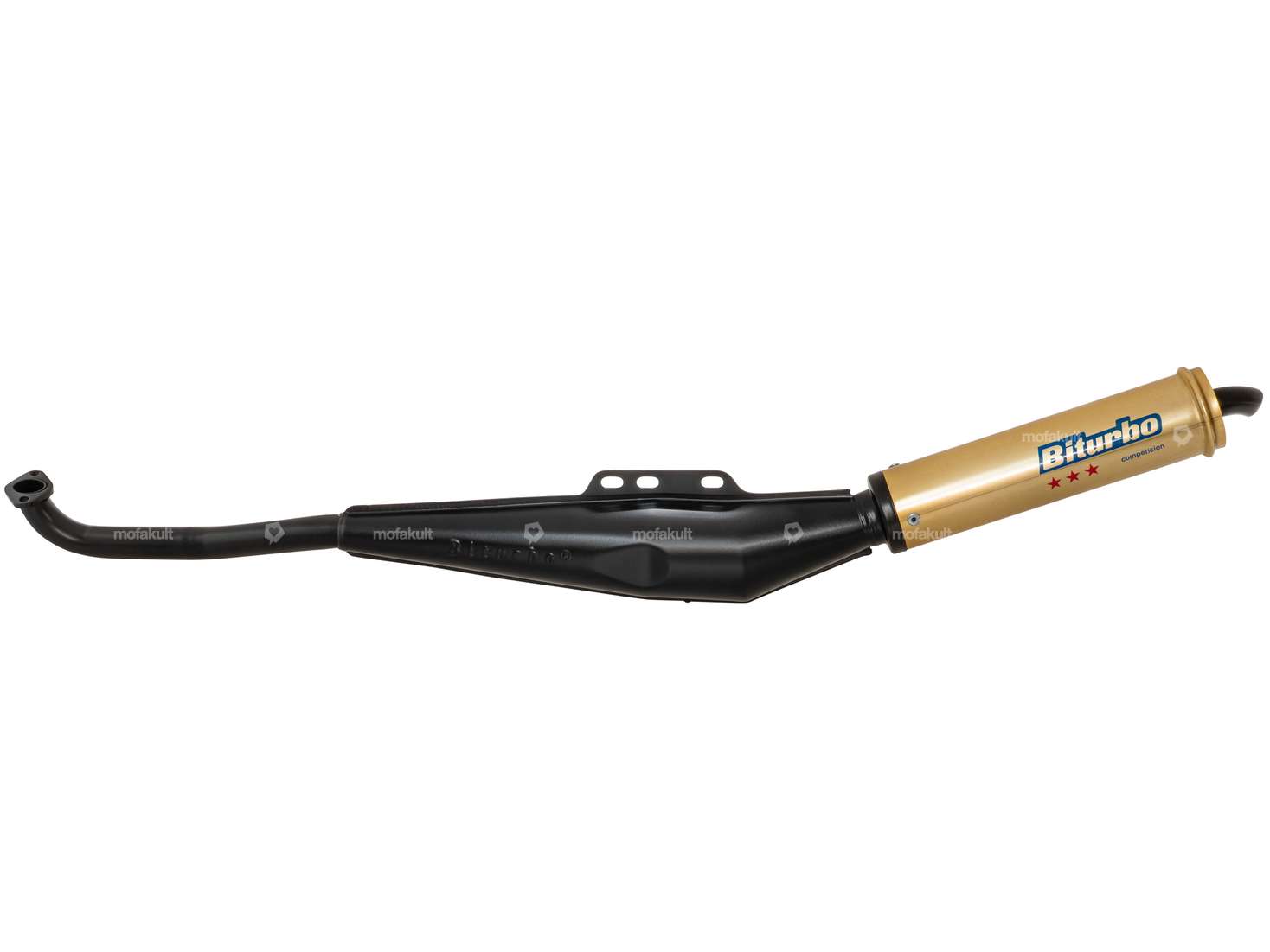 Biturbo exhaust black / gold | Puch Maxi Carousel Image 1