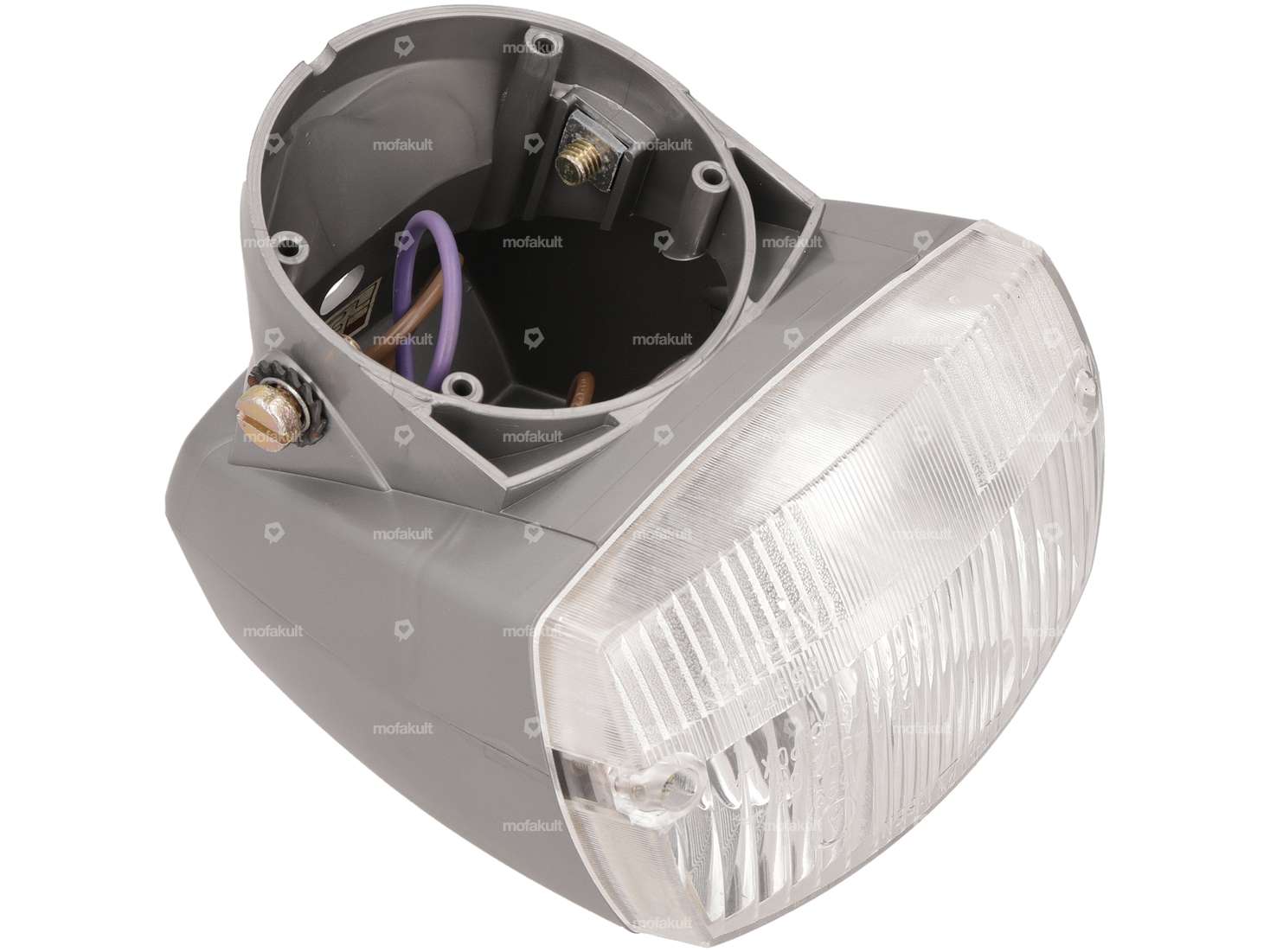 Aprilia Headlight, Gray, NOS | Piaggio Ciao P / SC Carousel Image 3