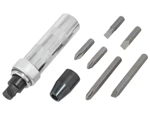 Impact screwdriver with large inserts Impact screwdriver with large inserts