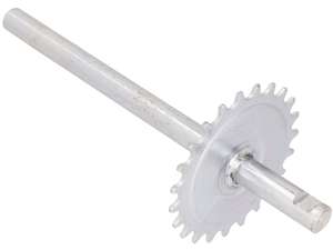 Pedal axle 23 T. keyway galvanized NOS | Piaggio SI Pedal axle 23 T. keyway galvanized NOS | Piaggio SI