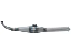 HOMOET "P6" Exhaust, 28 mm, Polished | Puch Maxi, X30 HOMOET "P6" Exhaust, 28 mm, Polished | Puch Maxi, X30