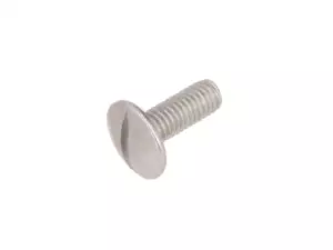 Screw M6x16 pan-head flat slotted stainless steel Screw M6x16 pan-head flat slotted stainless steel