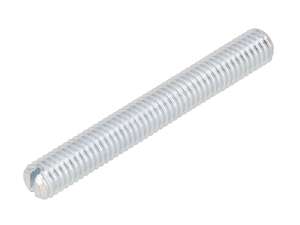 Normio M8x60 Threaded Pin, Slotted, Tapered Tip, Galvanized Normio M8x60 Threaded Pin, Slotted, Tapered Tip, Galvanized