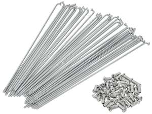 GPO spoke set incl. nipple (2.6 x 210 mm) chrome-plated steel GPO spoke set incl. nipple (2.6 x 210 mm) chrome-plated steel