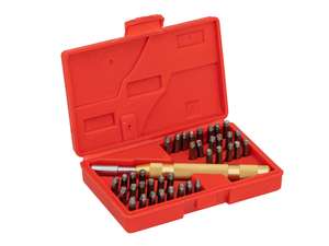 Number & letter set 4 mm with automatic punching machine Number & letter set 4 mm with automatic punching machine