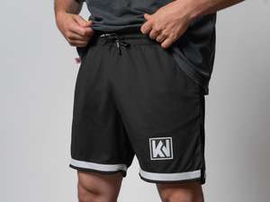 KULTWEAR shorts "Crew" mesh black / white KULTWEAR shorts "Crew" mesh black / white