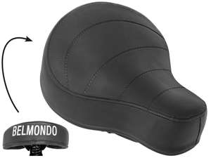 Saddle "BELMONDO" lettering low black Saddle "BELMONDO" lettering low black