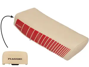 Seat "ciao" beige / red NOS | Piaggio SI Seat "ciao" beige / red NOS | Piaggio SI