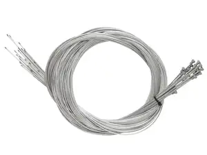 Clutch cable / brake cable Ø 1.5 mm x 225 cm (pear-shaped nipple) 25 pcs. Clutch cable / brake cable Ø 1.5 mm x 225 cm (pear-shaped nipple) 25 pcs.