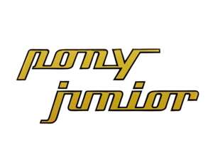 sticker "pony junior" gold 97 x 40 foil plot | Sachs Pony Junior sticker "pony junior" gold 97 x 40 foil plot | Sachs Pony Junior