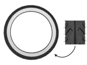Mitas 2.50 x 16" tires MC2 Semi-Slick whitewall Mitas 2.50 x 16" tires MC2 Semi-Slick whitewall