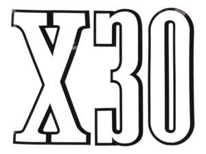 swiing® revival "X30" Sticker, 68 x 50 mm, black | Puch X30 Turbo swiing® revival "X30" Sticker, 68 x 50 mm, black | Puch X30 Turbo