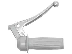 250 Gray Gas Throttle Grip, Round Sheet Metal Lever 250 Gray Gas Throttle Grip, Round Sheet Metal Lever
