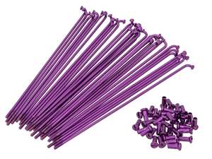 GPO 19" spoke set incl. nipple (2.9 x 212 mm) purple GPO 19" spoke set incl. nipple (2.9 x 212 mm) purple