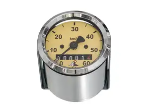 66HEROES speedometer 60 km/h Ø 48 mm | mofakult logo 66HEROES speedometer 60 km/h Ø 48 mm | mofakult logo