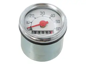 Speedometer 60 km/h Ø 48 mm Veglia replica without bracket | Piaggio Ciao, SI, Bravo, Boxer Speedometer 60 km/h Ø 48 mm Veglia replica without bracket | Piaggio Ciao, SI, Bravo, Boxer