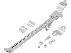 Side stand left round mounting 30 cm chrome Side stand left round mounting 30 cm chrome