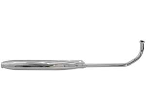 Exhaust 22 mm straight outlet chrome | Tomos Exhaust 22 mm straight outlet chrome | Tomos