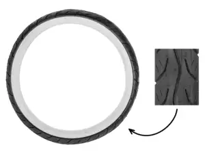 Merrick 2.25 x 17" tires MK 528 Semi-Slick Whitewall Merrick 2.25 x 17" tires MK 528 Semi-Slick Whitewall