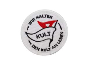 mk-Merch patch "We keep the cult alive" Ø 60 mm mk-Merch patch "We keep the cult alive" Ø 60 mm