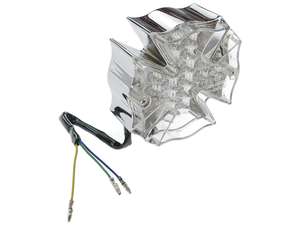 GPO rear light "Arizona" chrome / white GPO rear light "Arizona" chrome / white