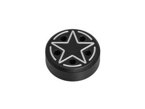 66HEROES nut M5 "Star" side protection aluminum black 66HEROES nut M5 "Star" side protection aluminum black