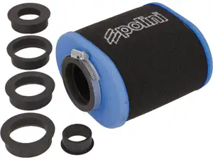 Polini air filter Big Evo Ø 28/35/42/45/49/55 mm oval / straight Polini air filter Big Evo Ø 28/35/42/45/49/55 mm oval / straight