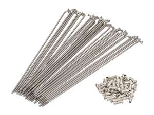 WWS 19" spoke set incl. nipple (2.6 x 215 mm) Inox WWS 19" spoke set incl. nipple (2.6 x 215 mm) Inox