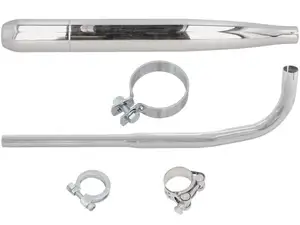 GPO exhaust set cigar Ø 28 / 60 mm chrome | Sachs 503 2AL, 2BL GPO exhaust set cigar Ø 28 / 60 mm chrome | Sachs 503 2AL, 2BL