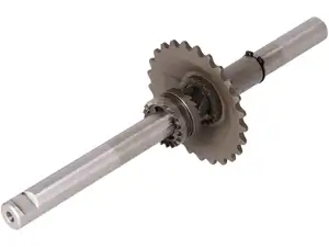Starter shaft with drive pinion Pedal original | Tomos Standard, Flexer, Youngster Starter shaft with drive pinion Pedal original | Tomos Standard, Flexer, Youngster